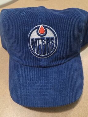 '47 Blue Corduroy Adjustable Cap with White Accent